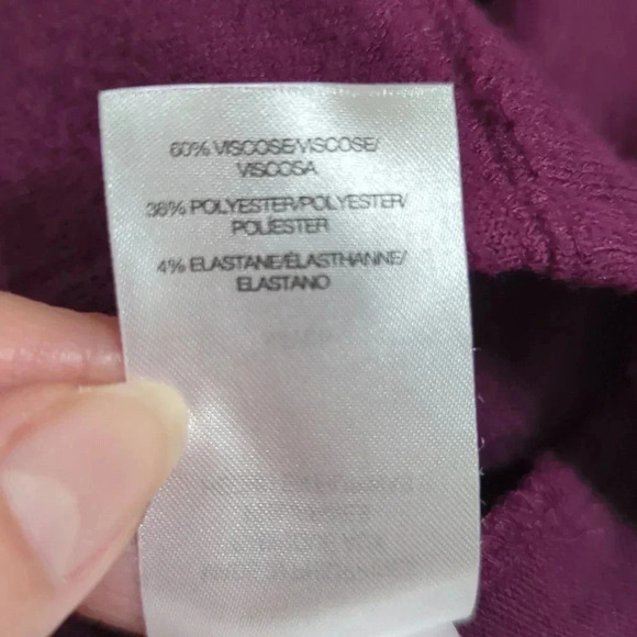 Lucky Brand Cozy Crewneck Knit Sweater, Color Potent Purple Medium Size S/P - Picture 13 of 14